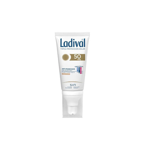Ladival Anti-Blemish SPF50+ with color, 50ml tube, skincare product from Jag Couture London New York, designed to reduce blemishes.