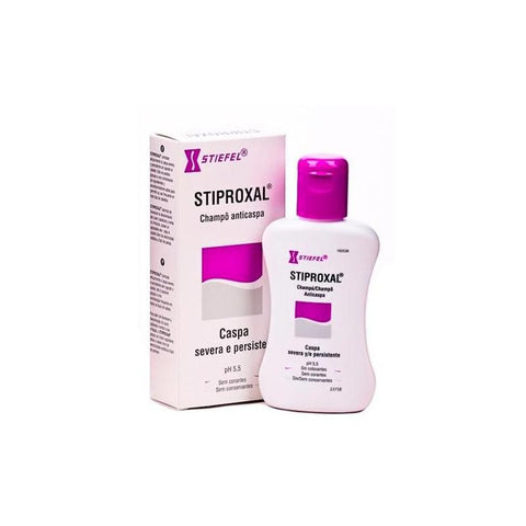Jag Couture London Stiefel Stiproxal anti-dandruff shampoo 100ml bottle with label and cap, for scalp health and dandruff relief.