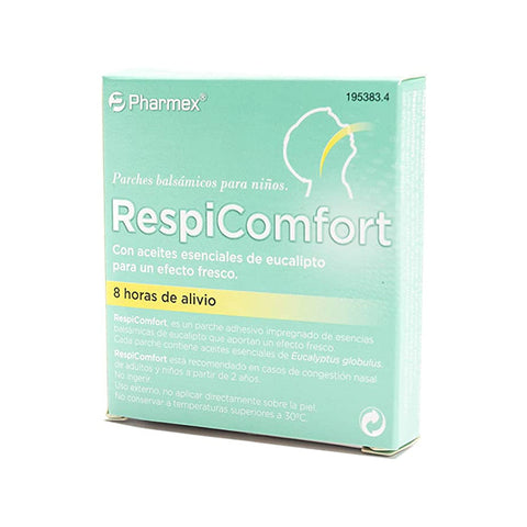 Pharmex Respicomfort 5U by Jag Couture London - New York, showing the product packaging and label on a white background.