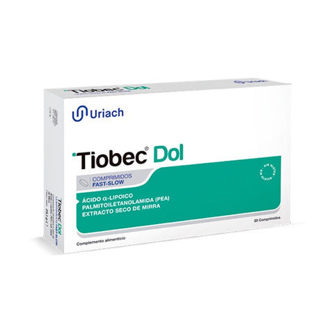 Pack of Tiobec 800 dietary supplement tablets by Jag Couture London New York, showing 20 tablets in a blister pack.