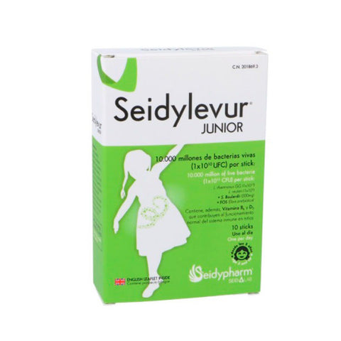 Seidylevur Junior 10 sticks by Jag Couture London New York, colorful packaging of herbal supplement sticks.