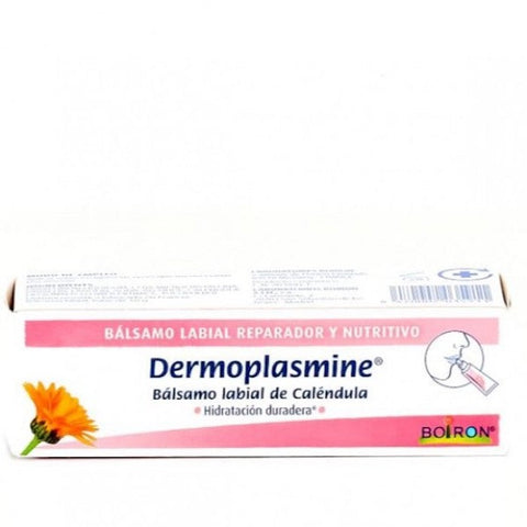 Dermoplasmine Calendula Lip Balm in 10g jar by Jag Couture London New York, showcasing the soothing lip care product.