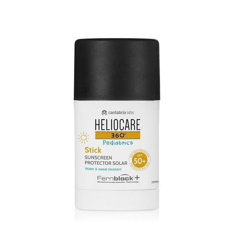 Heliocare 360º Pediatrics SPF50+ stick by Jag Couture London - New York, showing a portable sunscreen stick for kids.