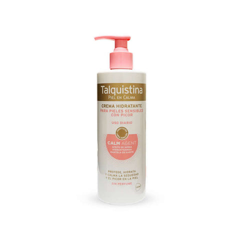 Jag Couture London Talquistina moisturizing cream for itchy skin, 400ml bottle, soothing and hydrating skincare product.
