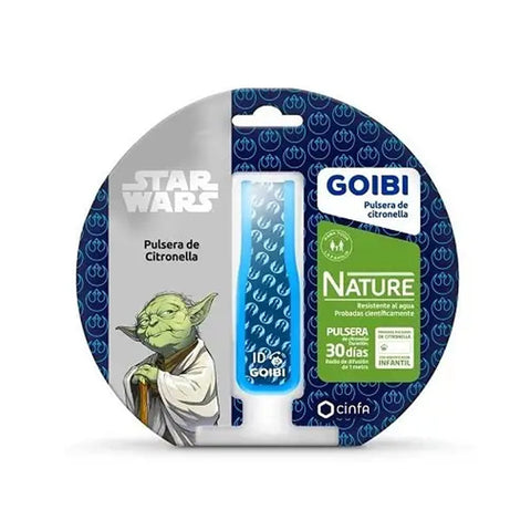 Yellow citronella bracelet featuring a Yoda Star Wars design by Jag Couture London - New York, made for outdoor insect protection.