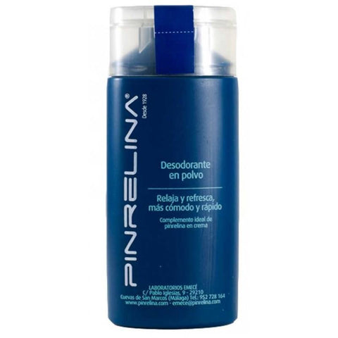 Pinrelina Desodorante en polvo de 60g de Jag Couture London - New York, en envase con textura y etiqueta visible.