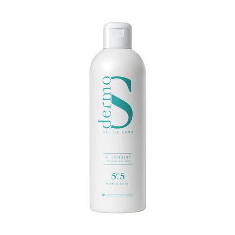 Rilastil Dermo S Bath Gel 1000ml in a clear pump bottle, designed for gentle cleansing and skincare.