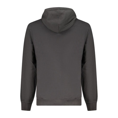 Black Cotton Men's Hoodie