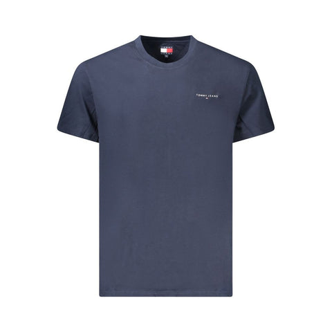 Blue Cotton Men's T-Shirt
