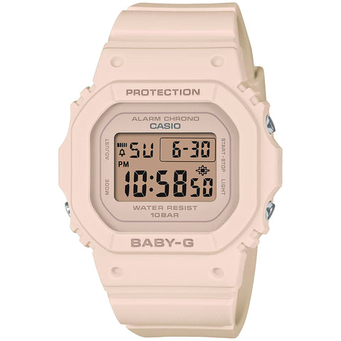 Casio X093_BGD-565U-4ER digital watch with gold-tone band, featuring a sleek, modern design by Jag Couture London New York.