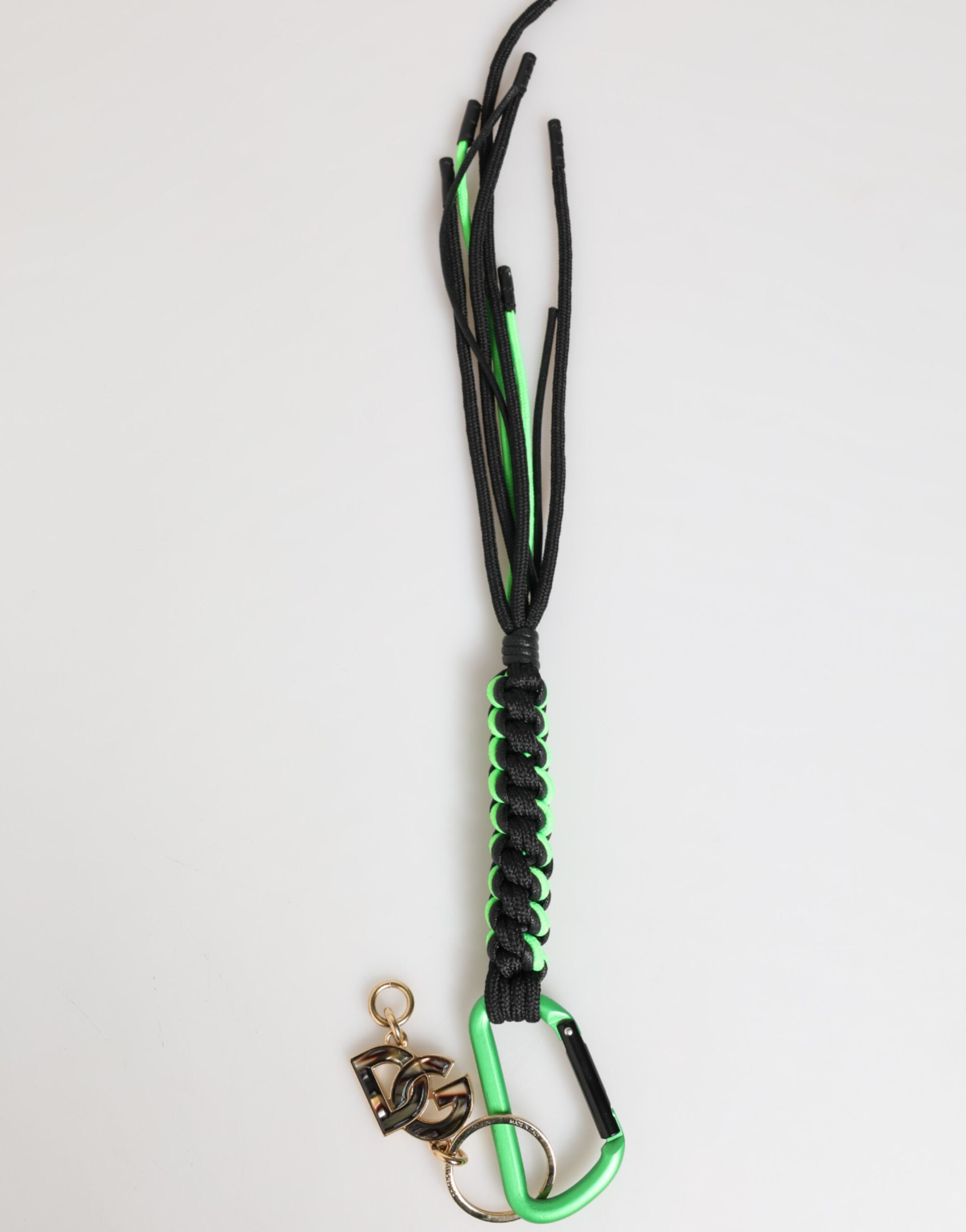 Multicolor Polyester Tape String DG Logo Keychain Keyring