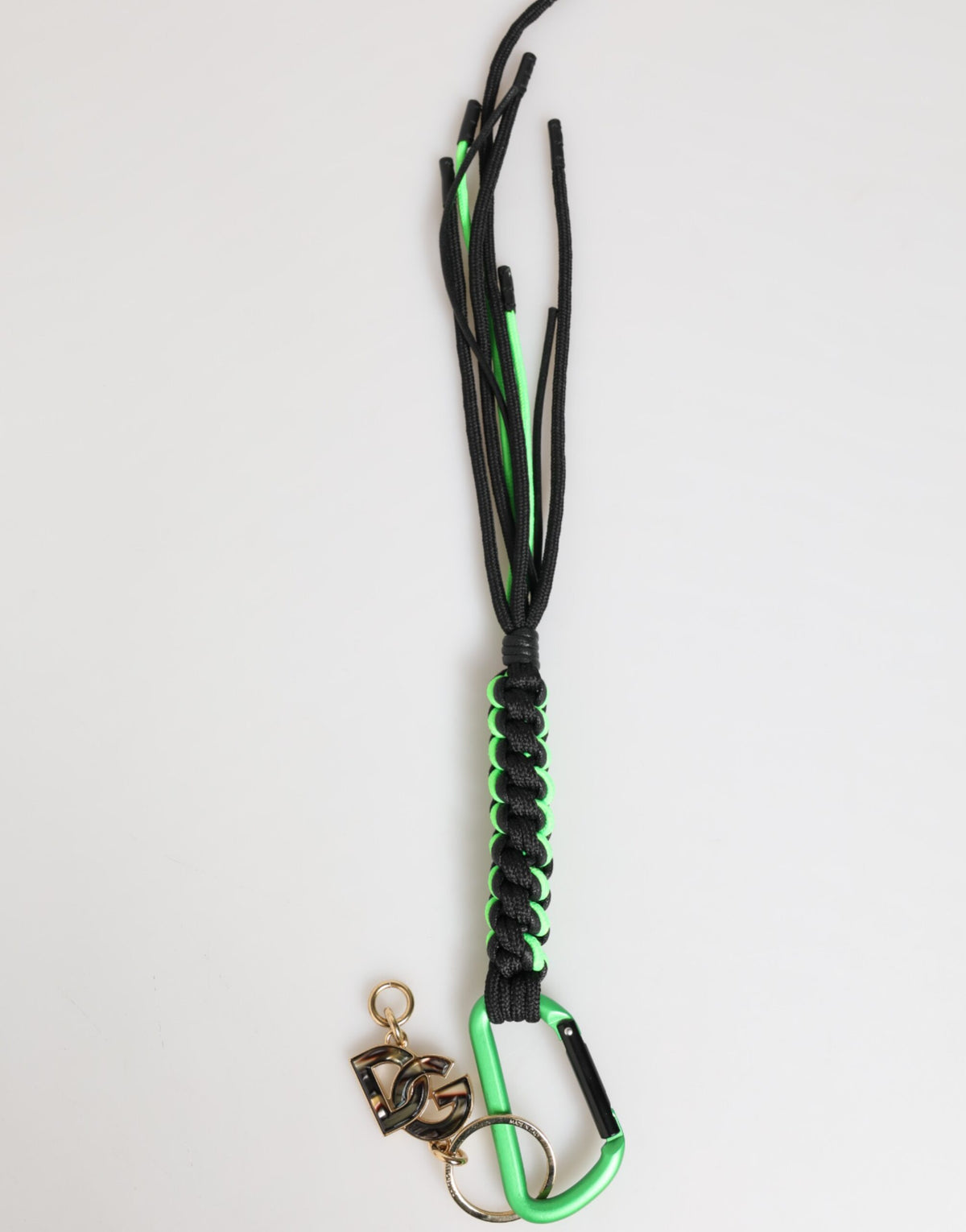 Multicolor Polyester Tape String DG Logo Keychain Keyring