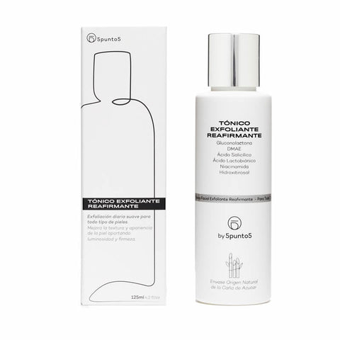 Jag Couture London 5punto5 Firming Exfoliating Toner in 125ml bottle, showing the product and packaging.
