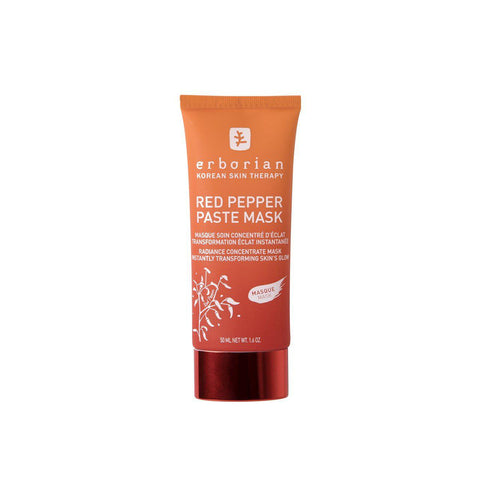 Erborian Red Pepper Paste Mask in 50 ml jar, featuring vibrant red pepper ingredients, from Jag Couture London - New York.