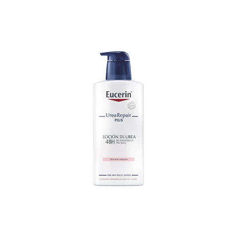 Eucerin Urearepair Plus Soothing Perfume 400ml bottle with label, designed for skin soothing and hydration.