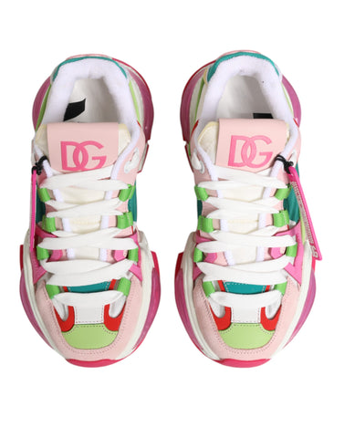 Multicolor Leather Airmaster Low Top Sneaker Shoes