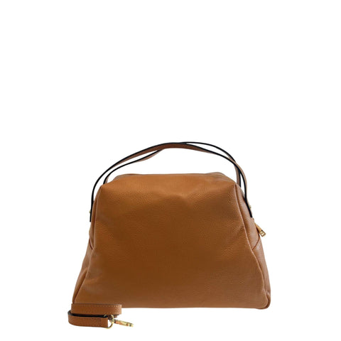 Baldinini Trend RC1754_LUCCA_D44CUOIO luxury leather shoes with sleek design, featuring tan and dark brown tones.