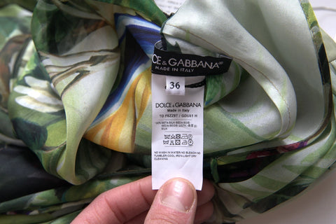 Multicolor Silk Jungle Print Women Maxi Dress
