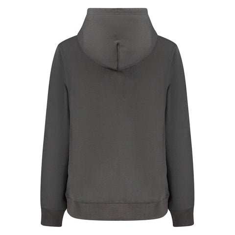 Black Cotton Women's Sweatshirt Hoodie