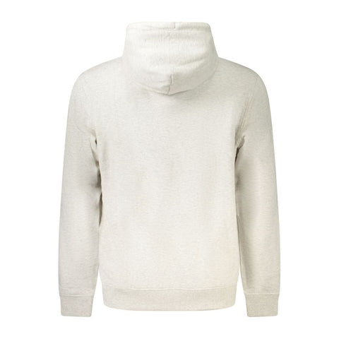 Gray Cotton Mens Hoodie