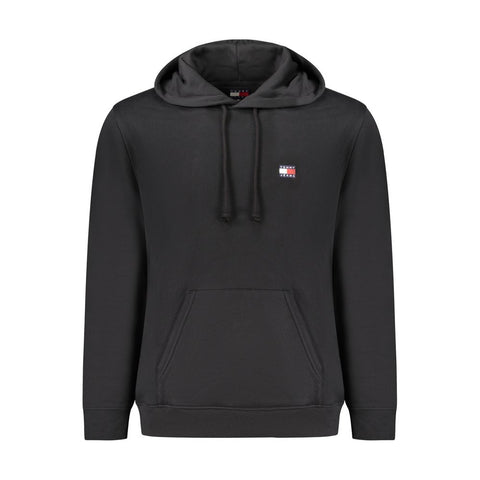 Black Cotton Men's Hoodie
