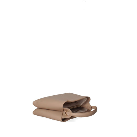 Taupe Viola Castellani VC220722723FBG handbag by Jag Couture London - New York, shown with detailed leather texture and elegant design.
