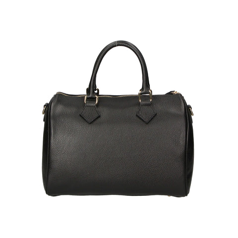 Jag Couture London black Gave Lux GLX22517623FBG-D28 handbag with gold-tone hardware and textured leather finish.