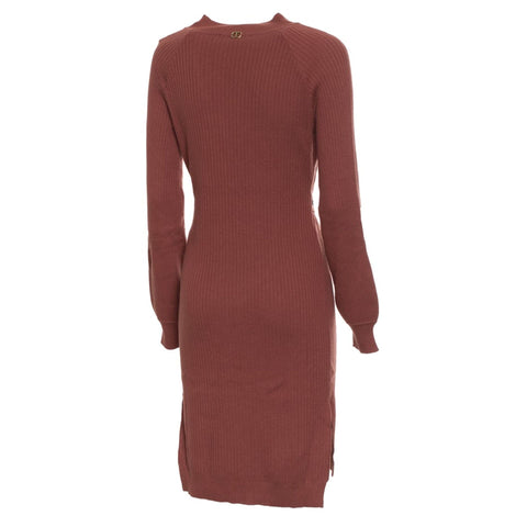 Jag Couture London - New York Twinset X073_222TN3078-_10060, stylish knit sweater and matching top, in soft fabric, displayed on a hanger.