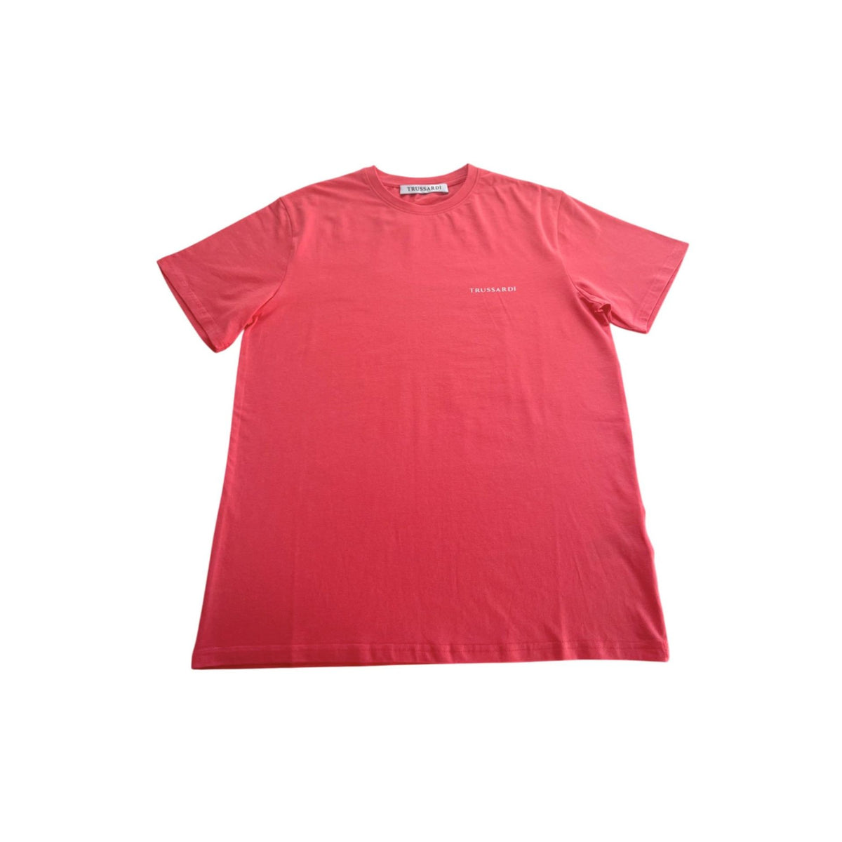 Trussardi Beachwear TRU25MTS03 Salmon swimsuit by Jag Couture London New York, featuring a stylish salmon-colored design.