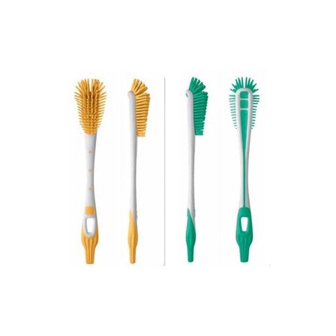 Jag Couture London baby bottle cleaning brush with soft bristles for gentle and effective cleaning of baby bottles.