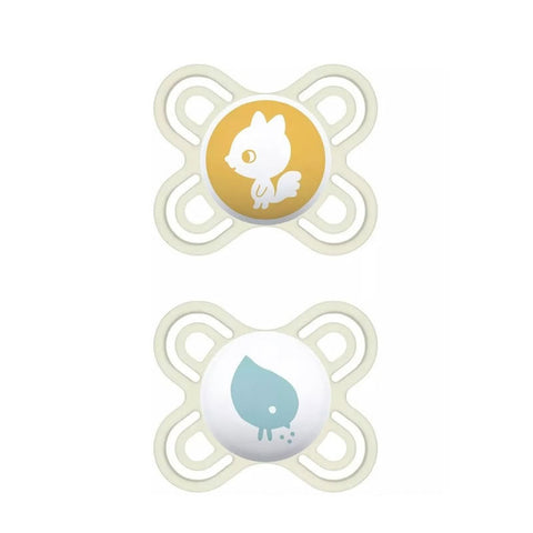 Jag Couture London - New York Mam Perfect pacifier set for 2-6 months, unisex, two silicone pacifiers for babies.