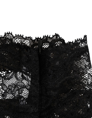 Black Lace Neck Scarf
