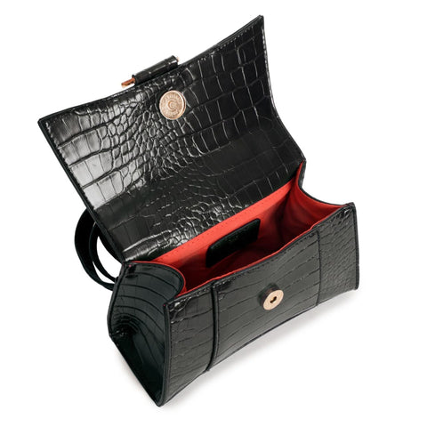 Elegant Egon Von Furstenberg handbag by Jag Couture London-New York, featuring sleek design and high-quality leather.
