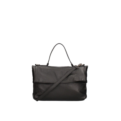 Black Viola Castellani VC220715923FBG-D28 handbag by Jag Couture London New York, featuring sleek leather design and elegant details.