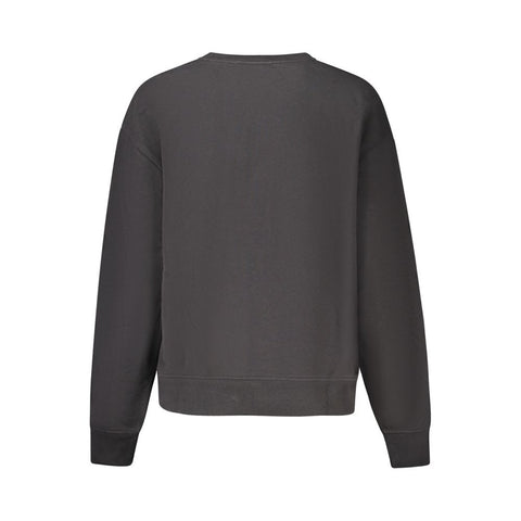 Black Cotton Women's Sweatshirt