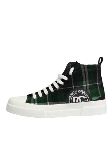 Multicolor Cotton High Top Men Sneakers Shoes