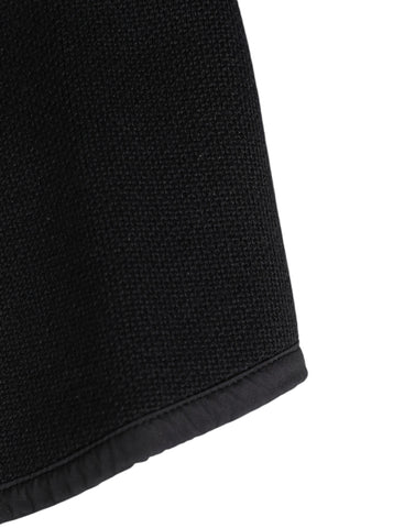 Black Lace Stole Knitted DG Logo Men One Size Scarf