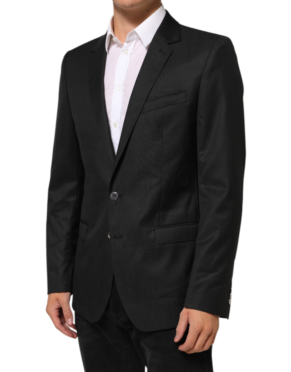 Dark Gray Single Breasted Men Coat MARTINI Blazer