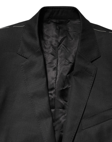 Dark Gray Single Breasted Men Coat MARTINI Blazer