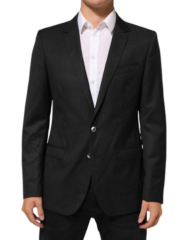 Dark Gray Single Breasted Men Coat MARTINI Blazer