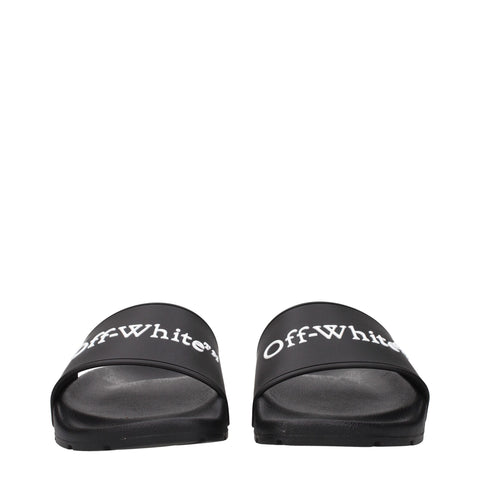 Black Cotton Slippers