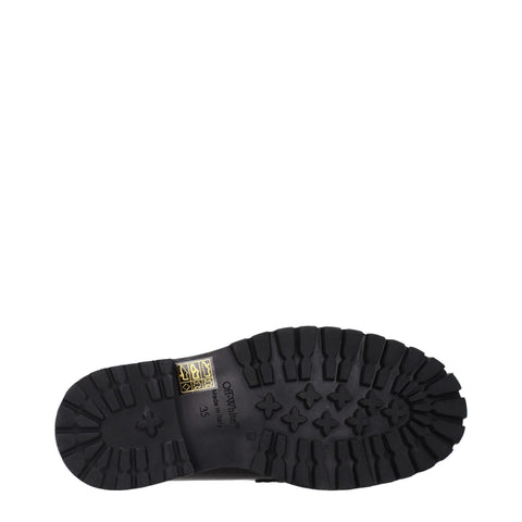 Black Leather Slip-On Loafers