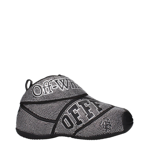Black Cotton Sneakers