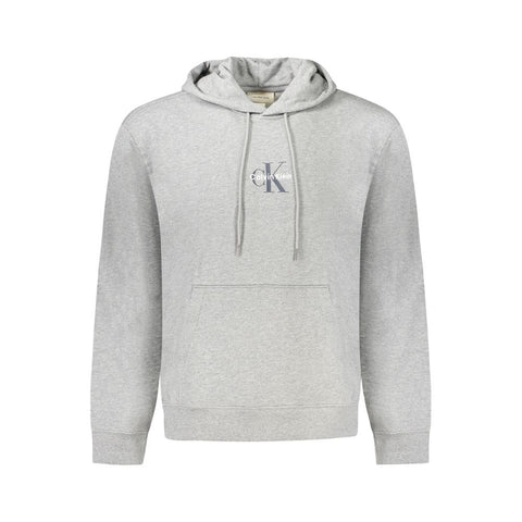 "Grigio Cotton Men's Sweatshirt with Hood"