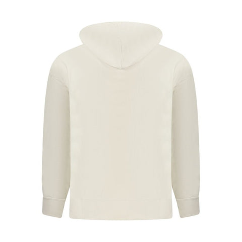 Beige Cotton Men's Hoodie