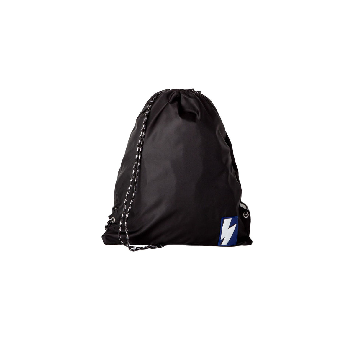Neil Barrett BBO952X9100_01BLACK black leather sneakers with white accents, featuring sleek design and branding details.