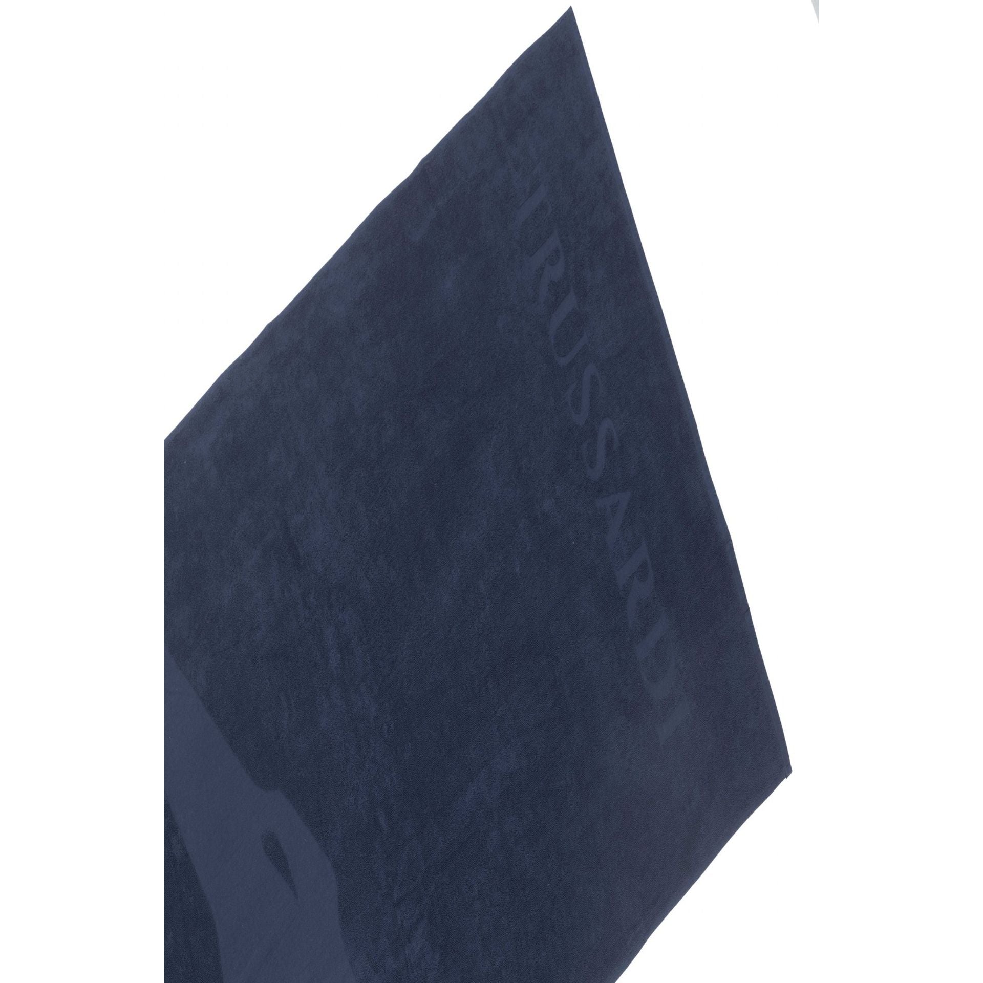 Trussardi beachwear in dark blue featuring stylish design, ideal for summer and beach outings, by Jag Couture London New York