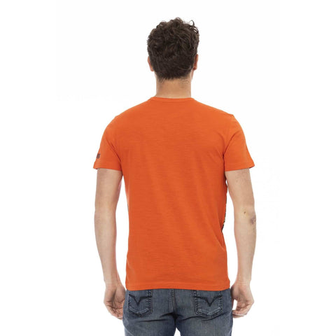 Orange Trussardi Action 2AT18_02 sneakers by Jag Couture London - New York, featuring stylish design and bold color.