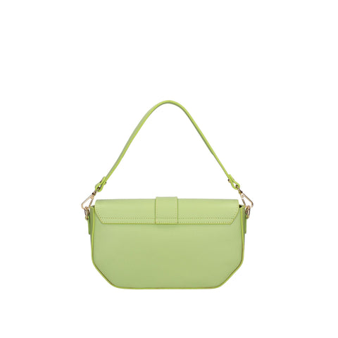Jag Couture London pistachio Roberta Rossi RR220722923FBG-L260 handbag with textured leather and gold-tone hardware.