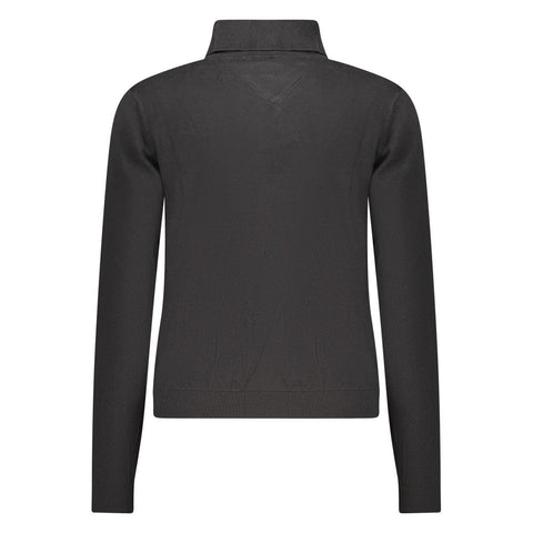 Black Cotton Women Sweater
